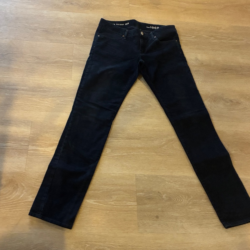 GAP 1969 Navy Blue Corduroy Skinny Pants Size 29 Minimalist